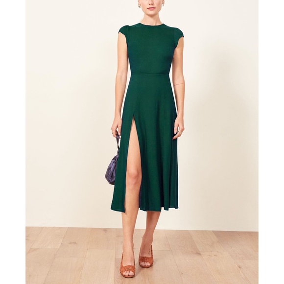 Reformation Dresses & Skirts - Reformation Gavin Hi Slit Cutout Back Dress